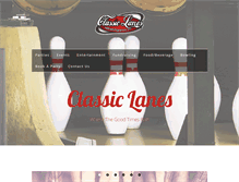 Tablet Screenshot of myclassiclanes.com